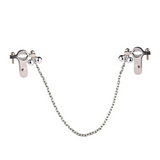 Nipple & Clitoral Toys House Of Dasein Breast Clip Leather Belt Bondage Stainless Steel Nipple Clamp With Chains