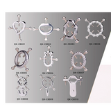 Nipple & Clitoral Toys House Of Dasein Breast Clip Leather Belt Bondage Stainless Steel Nipple Clamp With Chains
