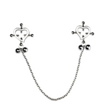 Nipple & Clitoral Toys House Of Dasein Breast Clip Leather Belt Bondage Stainless Steel Nipple Clamp With Chains