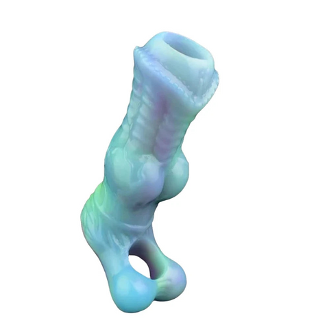 House Of Dasein Fantasy Luminous Horse Dildo Sheath Silicone Dog Knot  Sleeve  Extenders & Enlargers