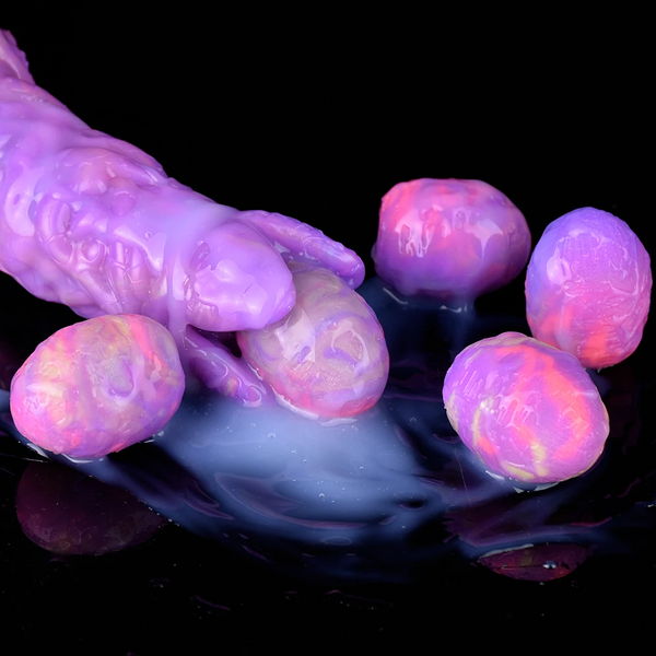 Fantasy Pneumatic Luminous Ovipositor Anal Sex Toys Lay Eggs Dildos Butt Plug Fantasy Dildos