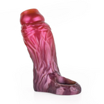 Masturbators House Of Dasein Fantasy Ribbed Dildo Open Ended Sheath Silicone Penis Sleeve Men Cock Enlargement