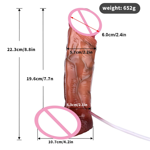 Silicone Skin Touch Lifelike Squirting  Ejaculation Large Realistic Dildo With Sucker Sex Toys For Women Masturbator Dildos