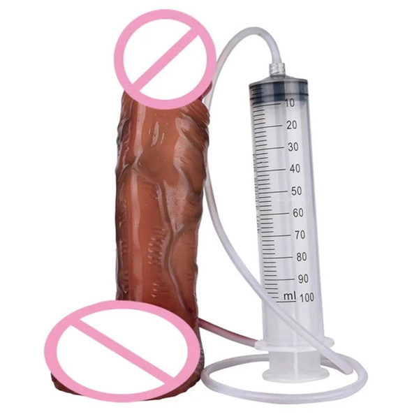 Silicone Skin Touch Lifelike Squirting  Ejaculation Large Realistic Dildo With Sucker Sex Toys For Women Masturbator Dildos