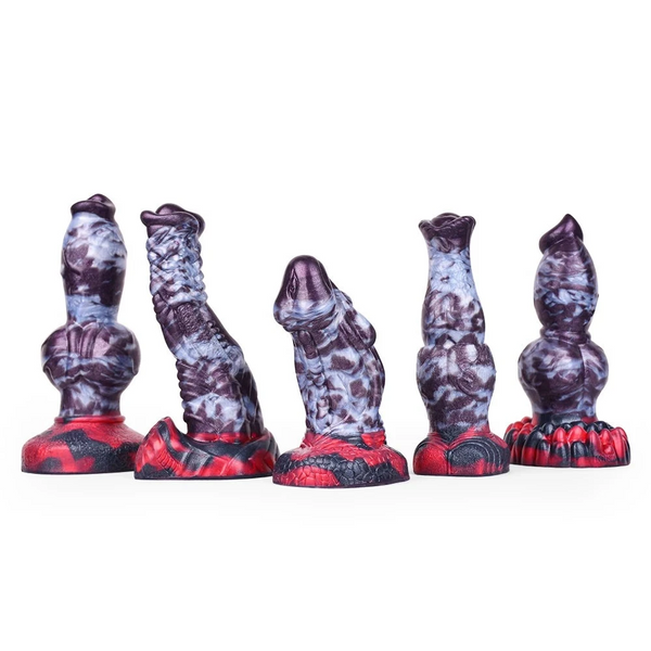 Silicone Animal  Fantasy Dog Large Knot Dildo With Sucker Anal Plug Realistic Dildos