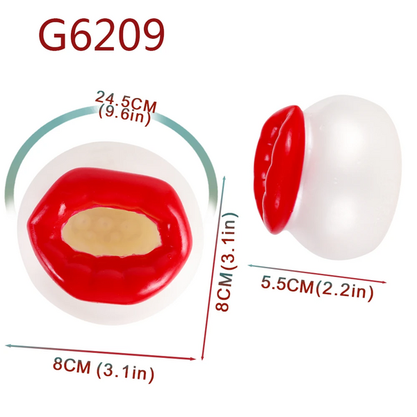 Faak Silicone Glans Trainer Pocket Stroker Red Lip Fantasy Male Masturbator Masturbators