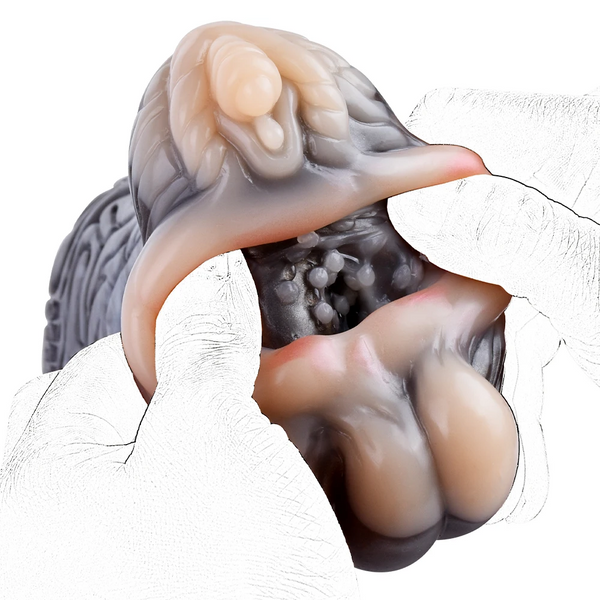 Silicone Male Masturbator Single Hole Pocket Fantasy Animal  Stroker Intimate Vagina Sex Toys Men Pleasure Masturbators