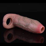 Penis Extenders & Enlargers House Of Dasein Faak Silicone Penis Sleeve Realistic Dildo Sheath Cock Enlargement Ring Sex Toys For Men Skin Touch Male M
