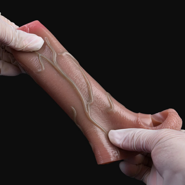 Faak Silicone  Sleeve Realistic Dildo Sheath  Enlargement Ring Sex Toys For Men Skin Touch Male Masturbator  Extenders & Enlargers