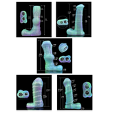House Of Dasein Fantasy Luminous Horse Dildo Sheath Silicone Dog Knot  Sleeve  Extenders & Enlargers