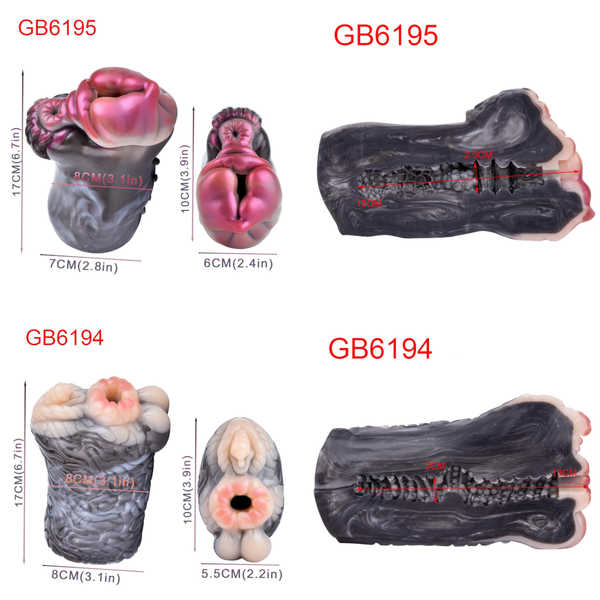 Faak Silicone Male Masturbator Single Hole Pocket Fantasy Animal Stroker Masturbators