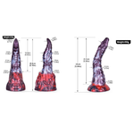 Dildos House Of Dasein Silicone Dragon Dildo With Sucker Multi Color Fantasy Penis Magic Tongue Sex Toys For Women Female Masturbator Anal Plug