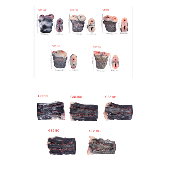 Silicone Fantasy Animal Male Masturbator Pocket  Stroker Double Hole Artificial Masturbators