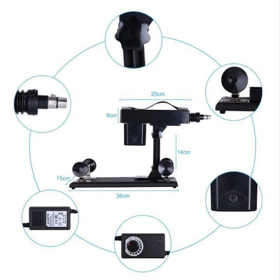 A2 Automatic Sex Machine 5 Dildos Love Gun Thrusting Masturbation Anal Sex Machines