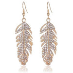 Veile Studios Female Fashion Elegance Wing Gold Earrings