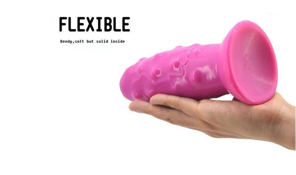 Faak Silicone Anal Butt Plug Dildo Dong 17.4Cm 6.9Inch Pink Realistic Dildos