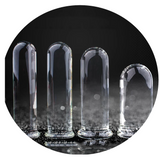House Of Dasein Four Sizes Crystal Realistic Dildo Glass Dong Spot Butt Plug Sex Toy Non Vibrating Butt Plugs