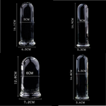Four Sizes Crystal Realistic Dildo Glass Dong Spot Butt Plug Sex Toy