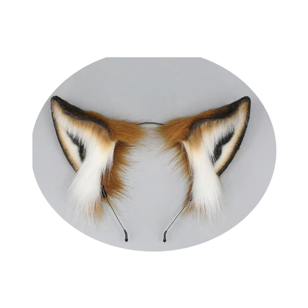 Fox Ears Headband Anime Headdress Cute Girls Hair Accessories Cosplay Props Hoop Headwear Pet Play