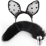 Butt Plug Tails House Of Dasein Fox Tail Anal Plug Plush Cat Ears Headbands Set For Women Toys