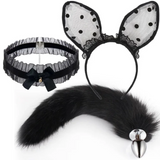 Butt Plug Tails House Of Dasein Fox Tail Anal Plug Plush Cat Ears Headbands Set For Women Toys