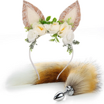 Butt Plug Tails House Of Dasein Fox Tail Anal Plug Plush Cat Ears Headbands Set For Women Toys