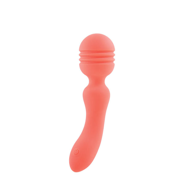 Orange Usb Rechargeable Massage Wand 16.5 Cm Silicone Vibrating Massager Massagers & Wands