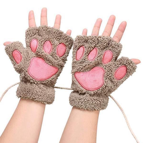 Furry Neko Mittens Gloves & Mittens