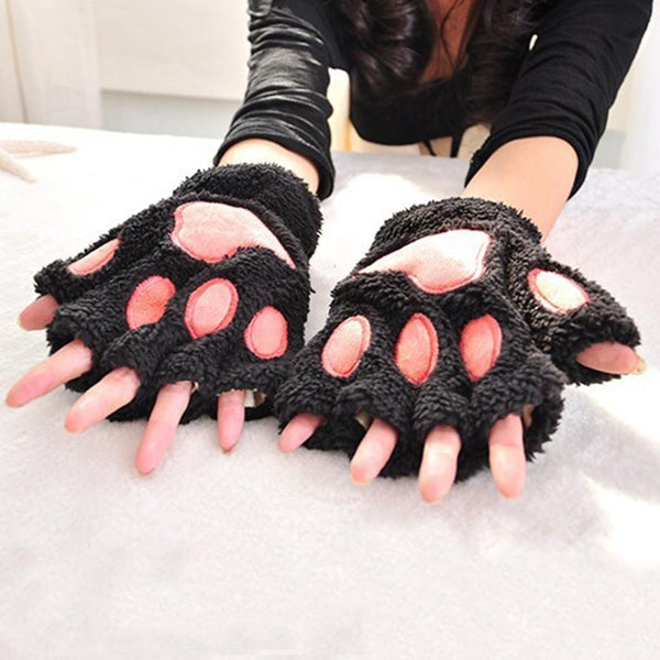 Furry Neko Mittens Gloves & Mittens