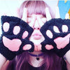 Furry Neko Mittens Gloves & Mittens