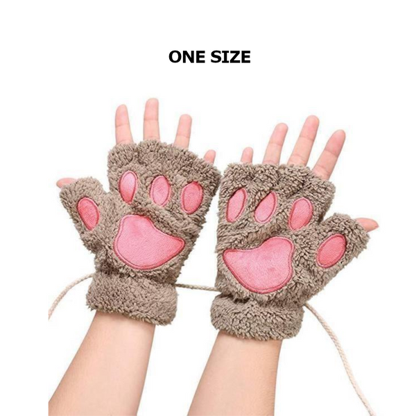 Furry Neko Mittens Gloves & Mittens