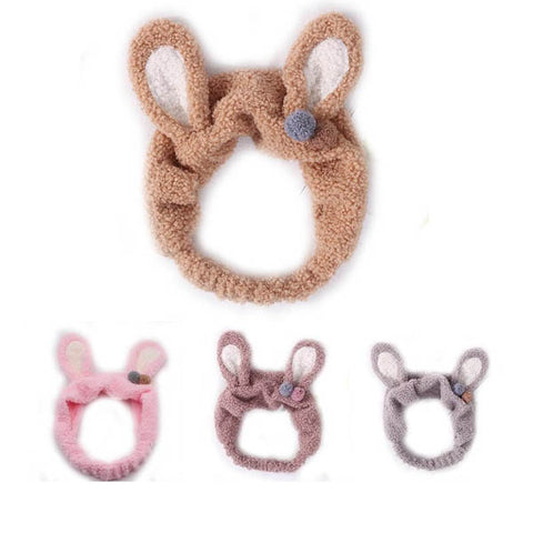 Fuzzy Bunny Hair Band Cute Rabbit Ears Hair Accessories