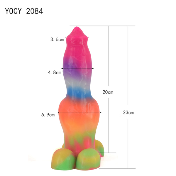 German Shepherd Glow In Dark 284 Aw13 Fantasy Beast Mythical Advanced Dildo Men Women Fantasy Dildos