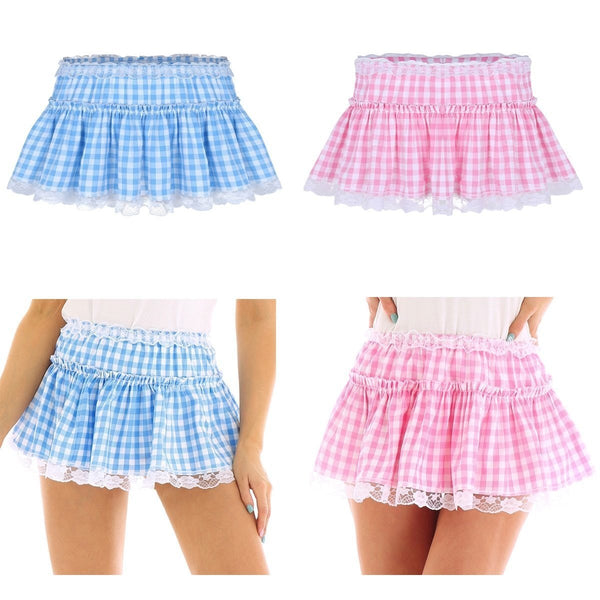 Gingham Micro Skirt Skirts