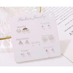 Veile Studios Girls' Simple And Lovely Suit Personality Student 1 Earrings
