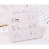 Veile Studios Girls' Simple And Lovely Suit Personality Student 1 Earrings
