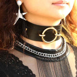 Golden O Ring Collar Bdsm Kawaii Accessories