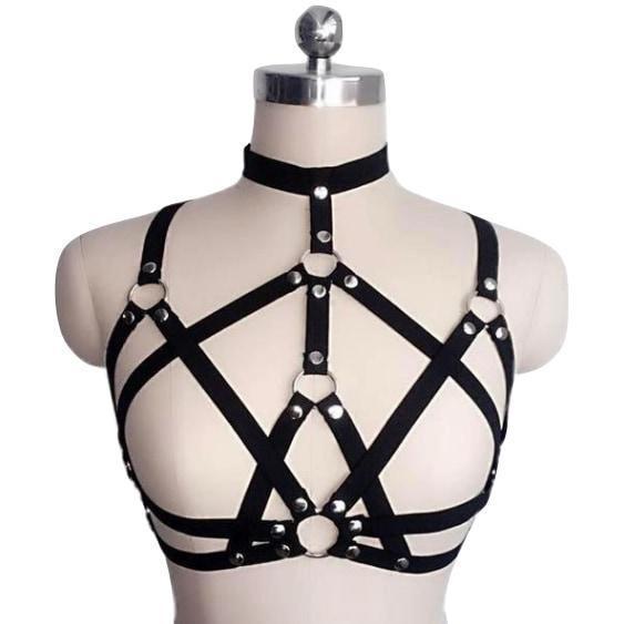 Gothic Harness Women Body Fetish Clothing  Clothing