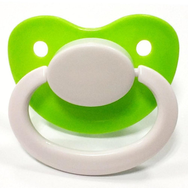 Green White Adult Pacifier Ddlg Abdl Littles Play Abdl Pacifiers