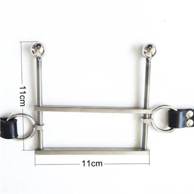 Metal Open Mouth Gag Tongue Flail   Restraints Gags