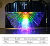 Led Glowing Rainbow Wings Costume Colourful Cosplay