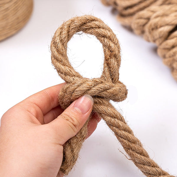 4Mm 12Mm Natural Burlap Jute Twine Retro Rope String Handmde Craft Wedding Home Decoration Cords Rope & Suspension
