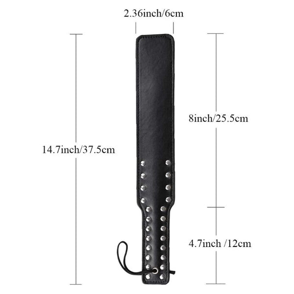 Leather Black Spanking Paddle Impact Play  Kink  Fetish Restraints Paddles