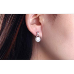 Veile Studios Happy Wish Stylish Sterling Silver Bridal Teardrop Earrings
