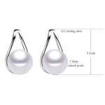 Veile Studios Happy Wish Stylish Sterling Silver Bridal Teardrop Earrings