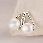 Veile Studios Happy Wish Stylish Sterling Silver Bridal Teardrop Earrings