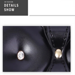 Paddles House Of Dasein Heart Shape Diamond Handle Pu Leather Riding Crop Bdsm Bondage Paddle Whip