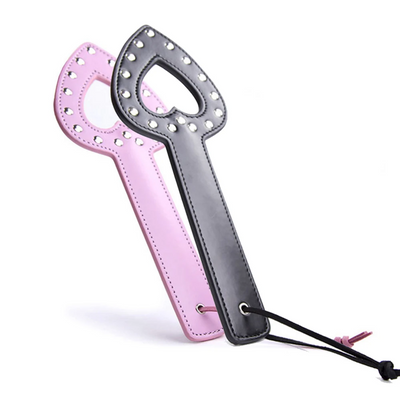 Heart Spanking Leather Paddle  Adult Game For Couples And Toys Paddles