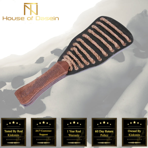 Hemp Rope Spanking Paddle Impact Play  Kink Fetish Paddles