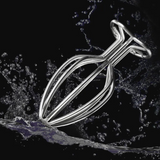 NonVibrating Butt Plugs House Of Dasein Hollow Heart Shaped Base Design Fetish Anal Butt Plug Set Metal Toys